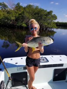 Girls who fish Jack Crevalle Tampa Bay Fishing Charter Capt. Matt Santiago