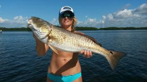 Girls who fish Redfish 2 Tampa Bay Fishing Charter Capt. Matt Santiago