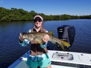 Girls who fish Snook 2 Tampa Bay Fishing Charter Capt. Matt Santiago