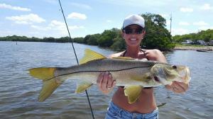 Girls who fish Snook Tampa Bay Fishing Charter Capt. Matt Santiago