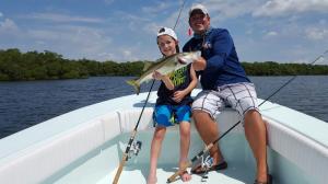 Kid Fishing Snook 3 Tampa Bay Fishing Charter Capt. Matt Santiago