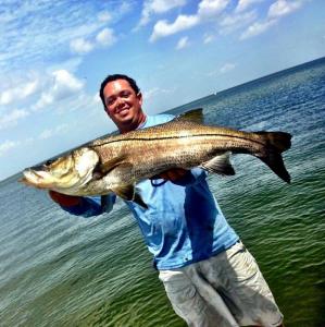 Monster over slot Snook Tampa Bay Fishing Charter Capt. Matt Santiago