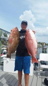 Red Snapper Grouper Tampa Bay Fishing Charter Capt. Matt Santiago