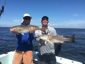 Redfish Double Tampa Bay Fishing Charter Capt. Matt Santiago