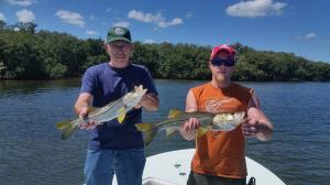 Snook Double Header 2 Tampa Bay Fishing Charter Capt. Matt Santiago