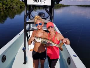 fishing girls snook Tampa Bay Fishing Charter Capt. Matt Santiago